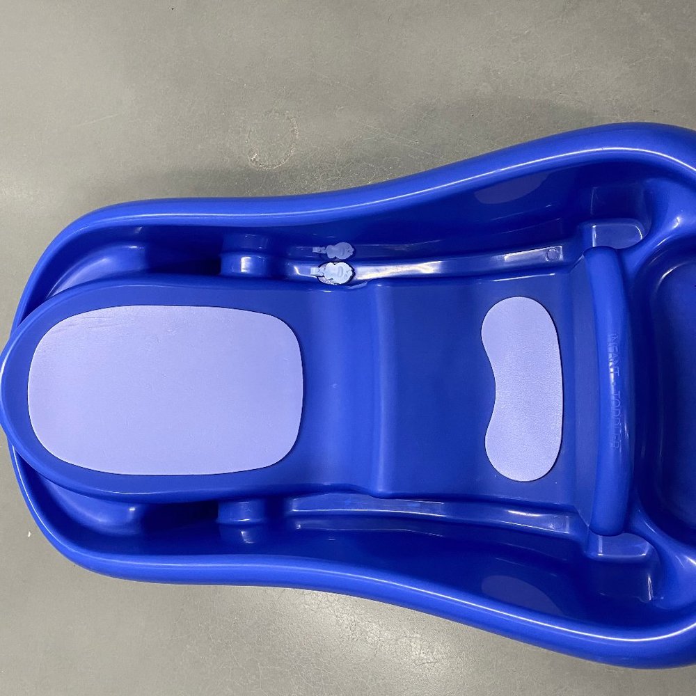 bathtub, blue, baby